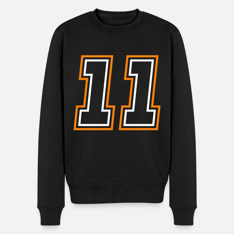 11 Symbole numérique - Pull Premium bio Homme - noir