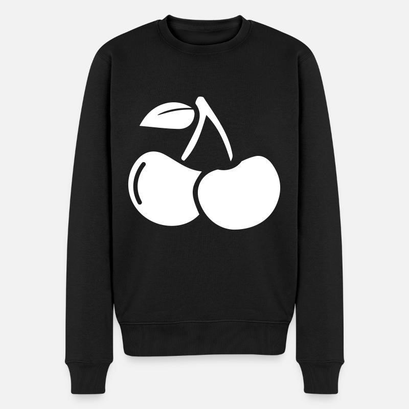 Symbole des cerises - Pull Premium bio Homme - noir