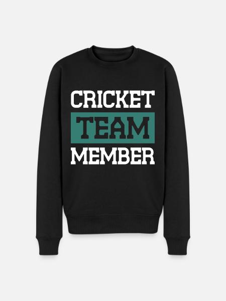Cricket Team - Men's Premium Organic Jumper - black