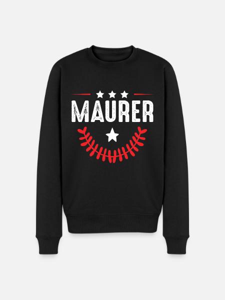 Maurer Beruf - Männer Premium Bio Pullover - Schwarz
