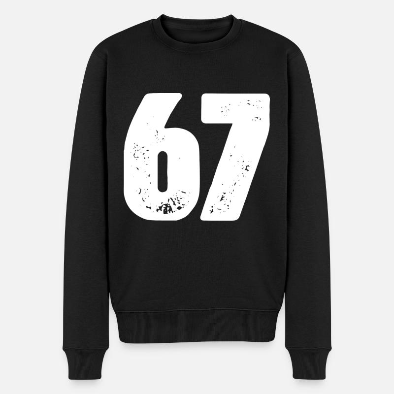 67 Maillot numéro - Pull Premium bio Homme - noir