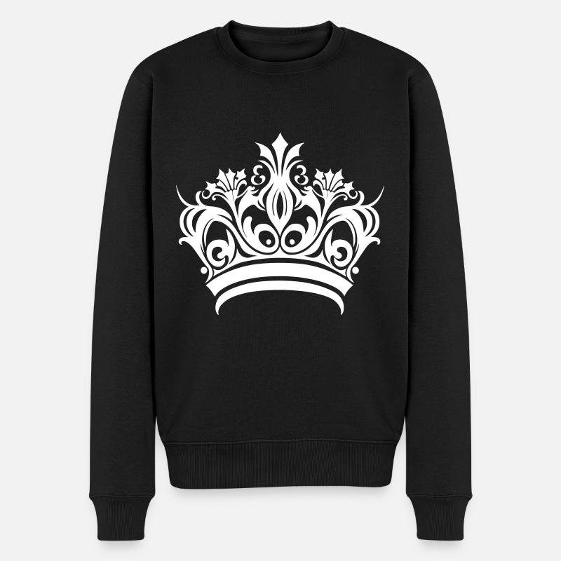 Symbole de la couronne - Pull Premium bio Homme - noir