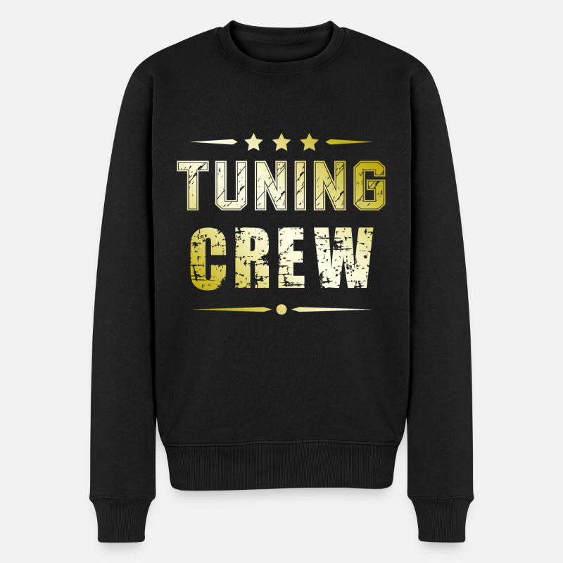 Tuning Crew - Männer Premium Bio Pullover - Schwarz