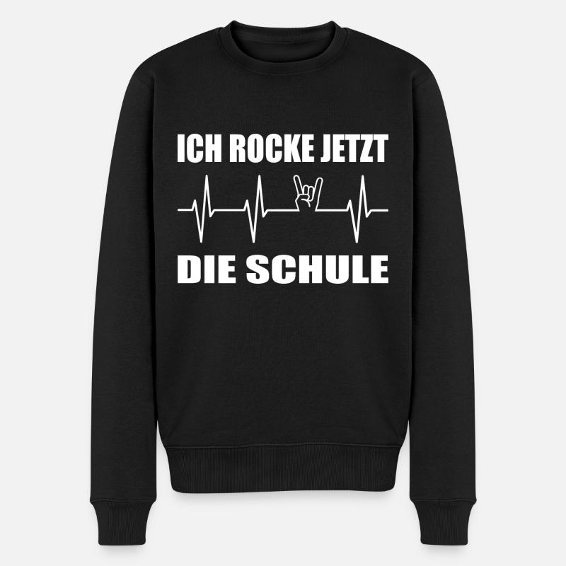 Einschulung - Männer Premium Bio Pullover - Schwarz