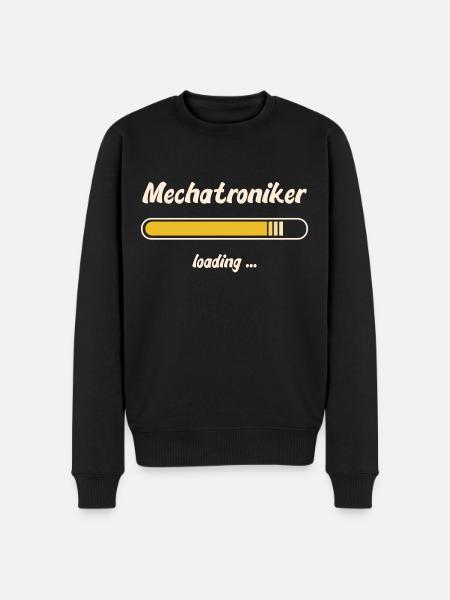 Mechatroniker loading - Männer Premium Bio Pullover - Schwarz