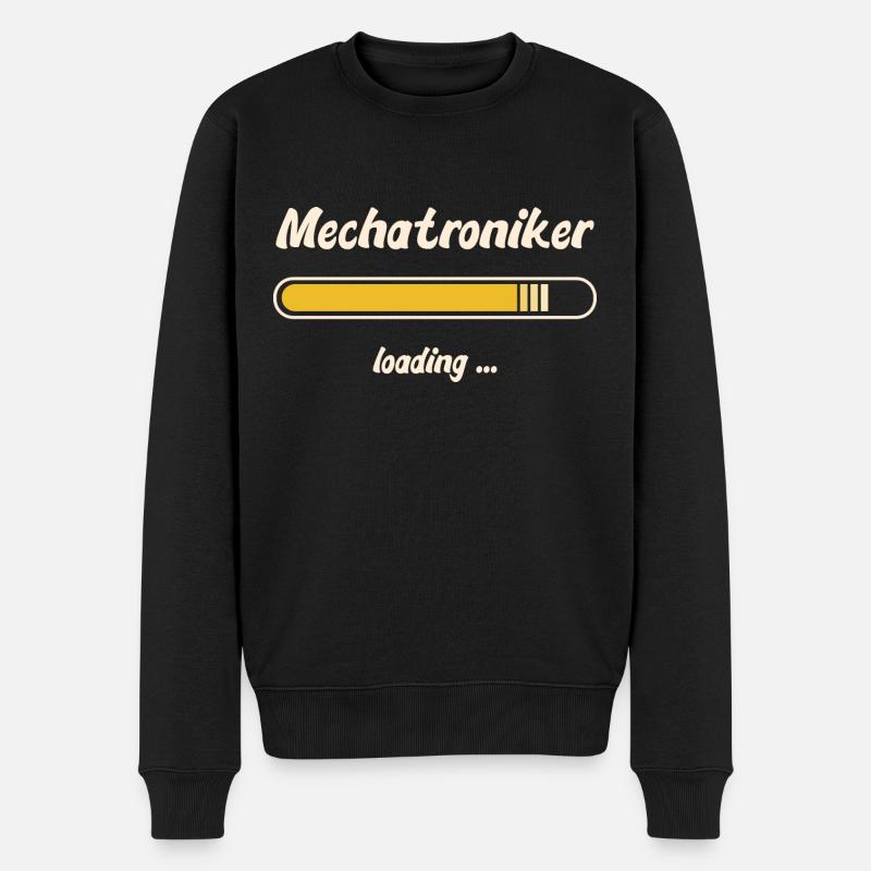 Mechatroniker loading - Männer Premium Bio Pullover - Schwarz
