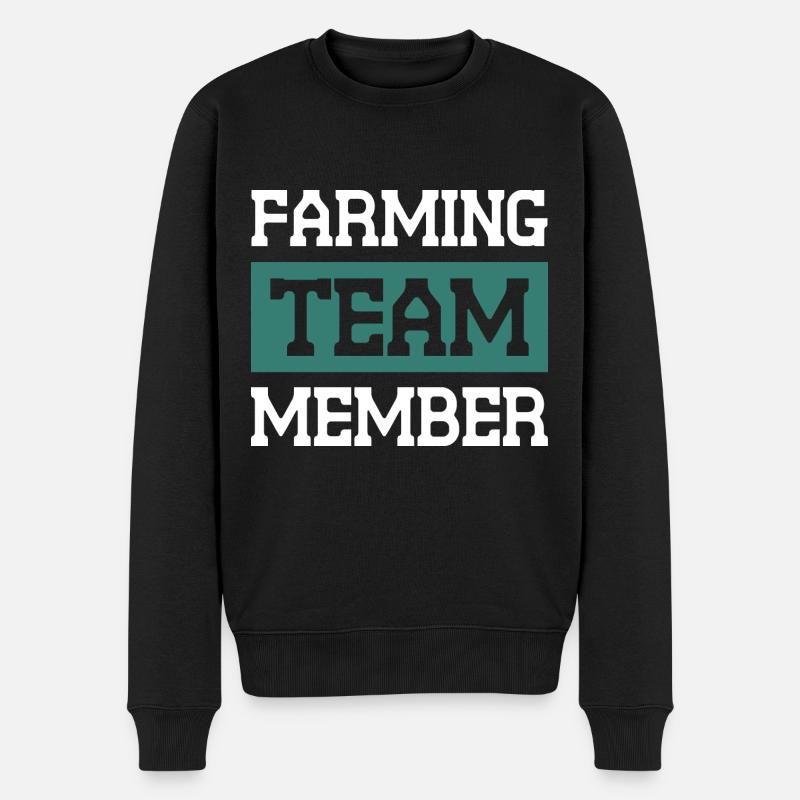 Farming Team - Männer Premium Bio Pullover - Schwarz