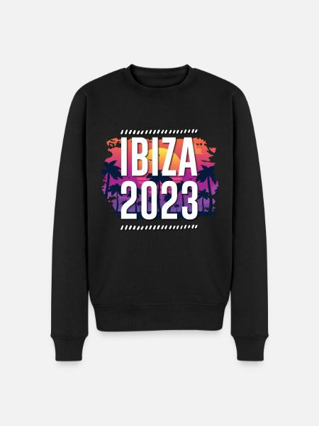 Ibiza 2023 - Männer Premium Bio Pullover - Schwarz