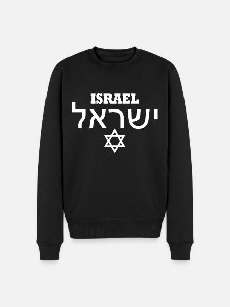 Israel - Men's Premium Organic Jumper - black