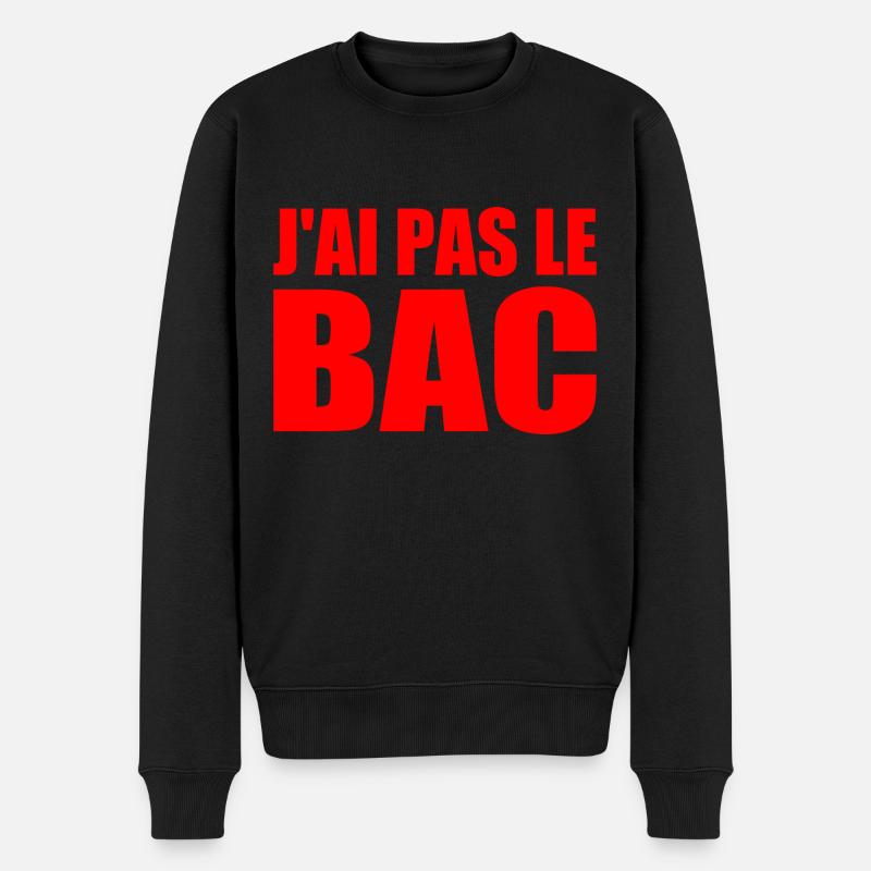jai pas le bac - Pull Premium bio Homme - noir