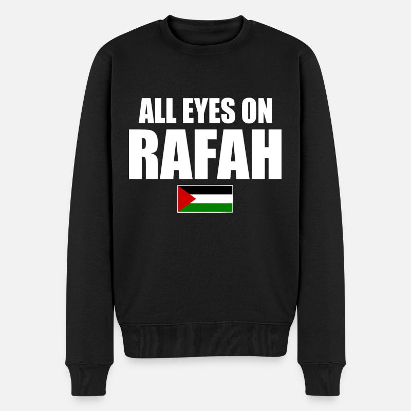all eyes on rafah - Pull Premium bio Homme - noir