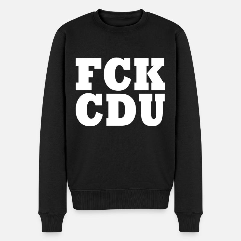 Cdu - Männer Premium Bio Pullover - Schwarz