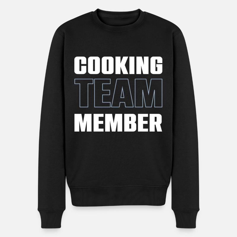 Cooking Team - Männer Premium Bio Pullover - Schwarz