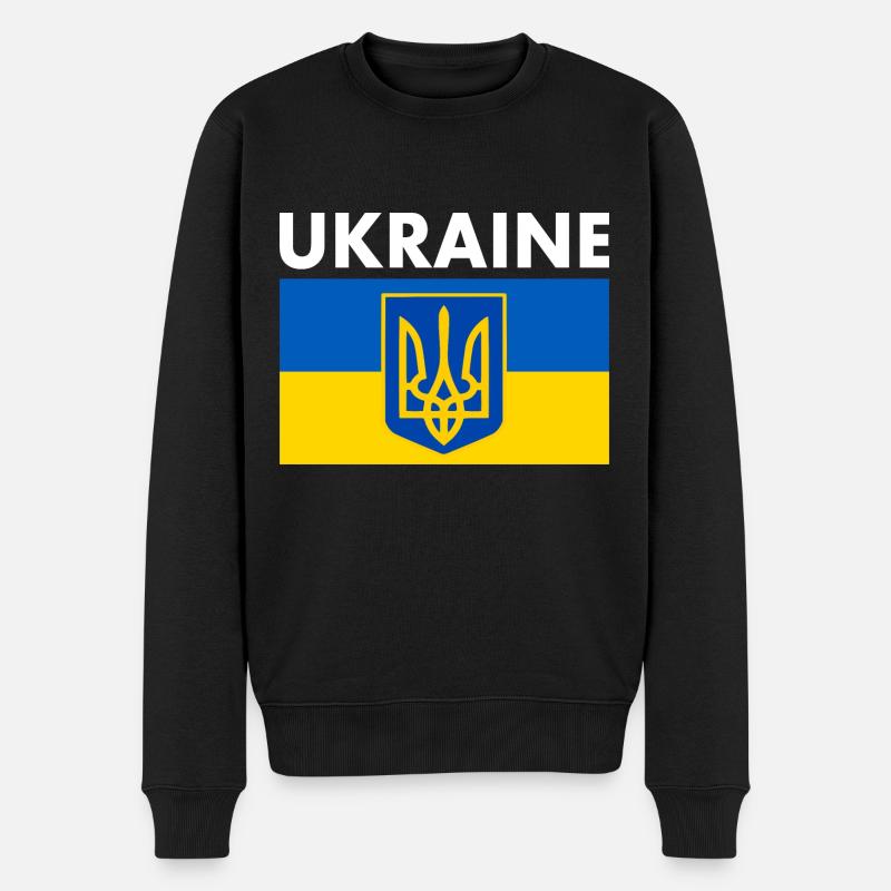 Ukraine - Pull Premium bio Homme - noir
