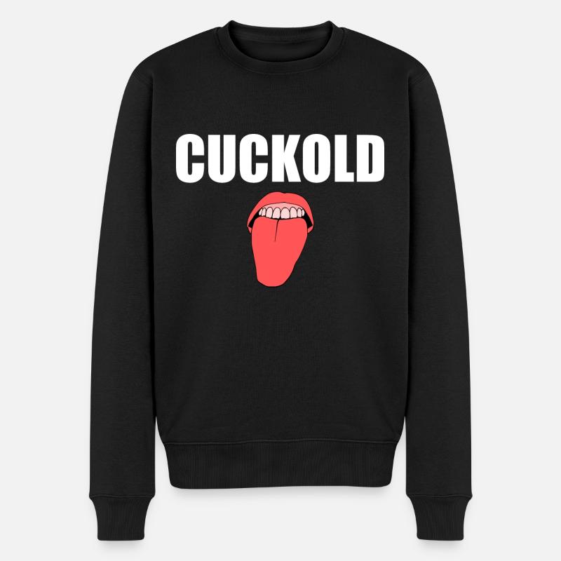 Cuckold - Økologisk premium-sweatshirt til mænd - sort