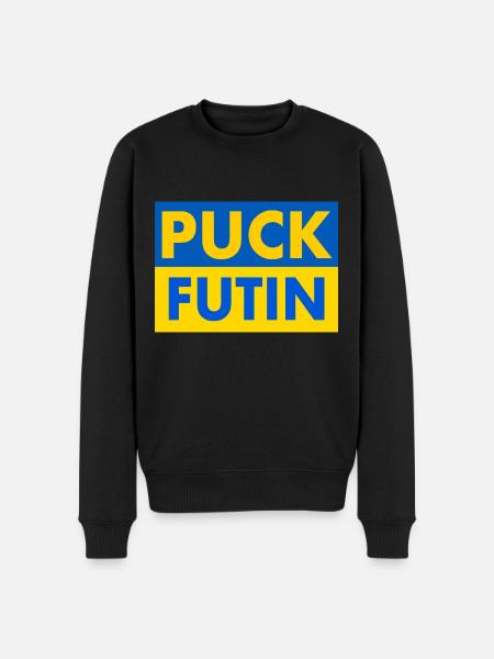 Puck futin - Men's Premium Organic Jumper - black