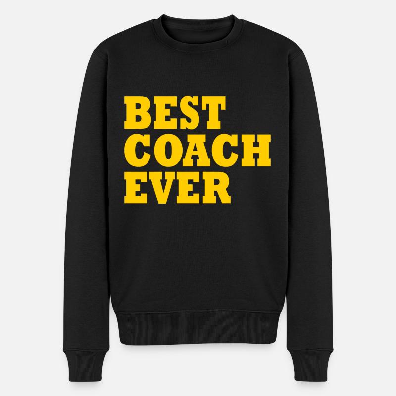 Best coach ever - Pull Premium bio Homme - noir