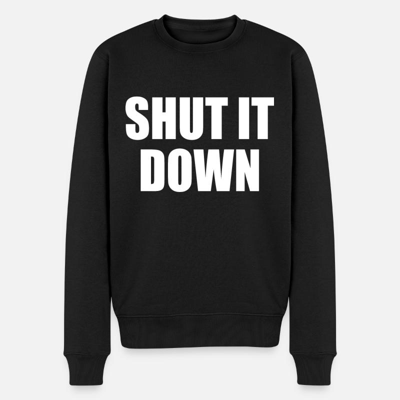 shut it down - Pull Premium bio Homme - noir