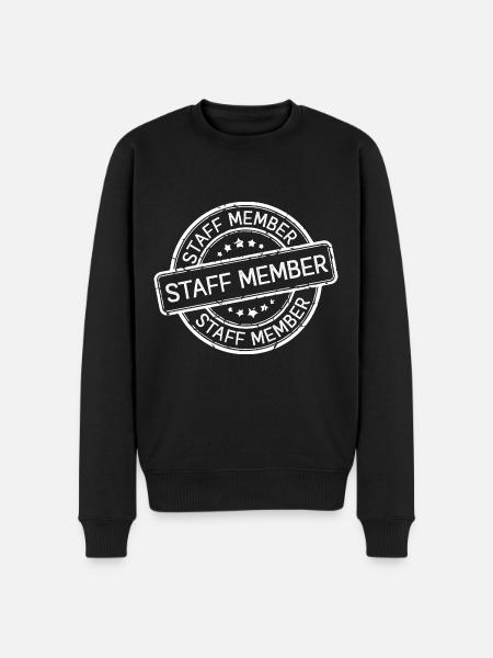 Staff Member - Men's Premium Organic Jumper - black