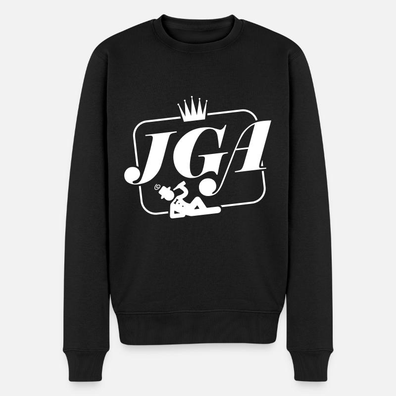 Jga Junggesellenabschied - Männer Premium Bio Pullover - Schwarz
