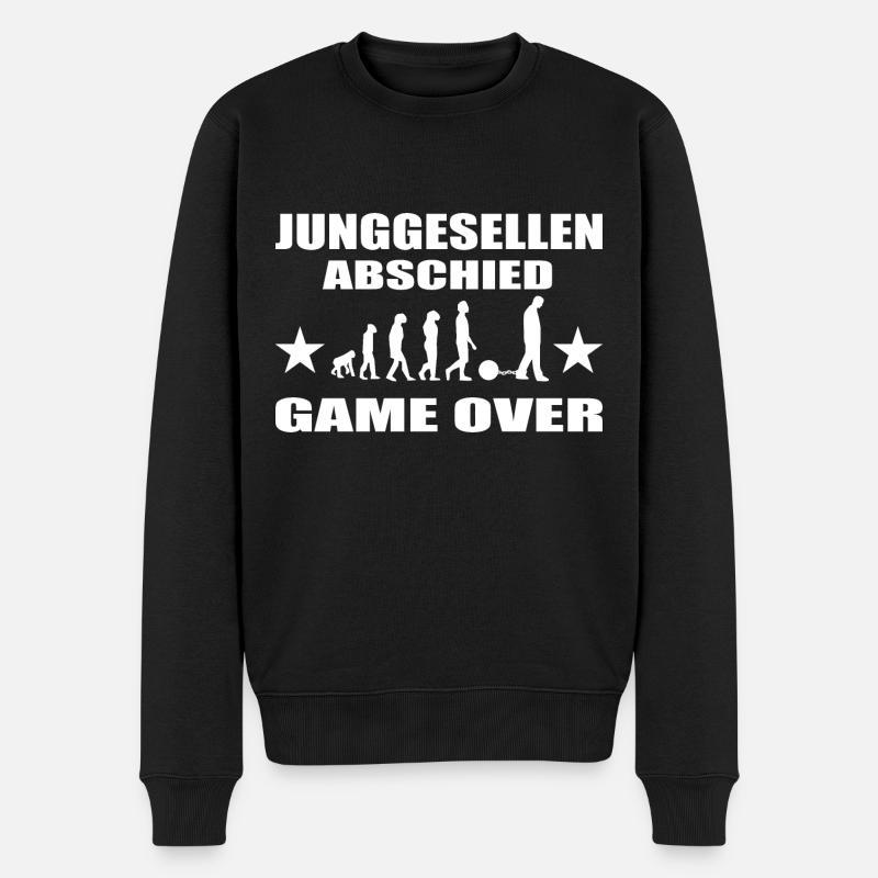 Junggesellenabschied - Männer Premium Bio Pullover - Schwarz