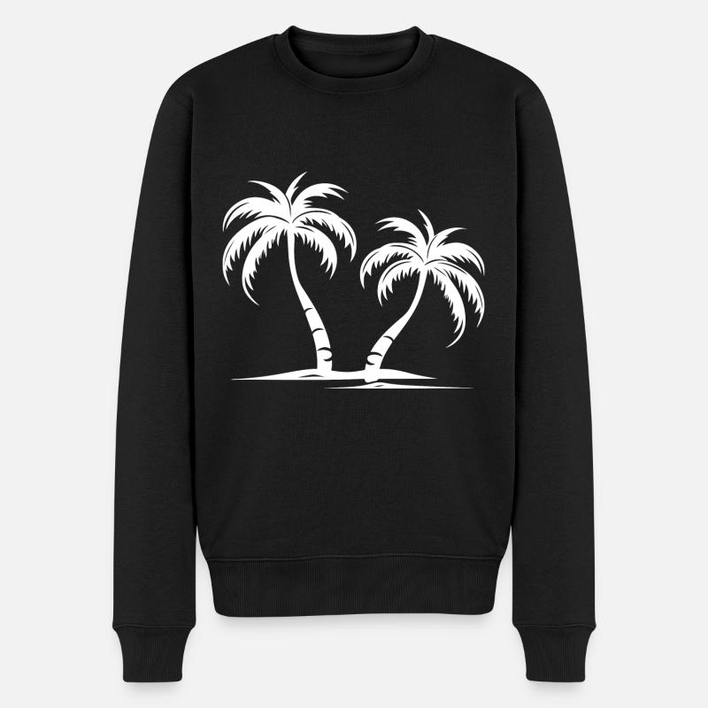 Île Palm - Pull Premium bio Homme - noir