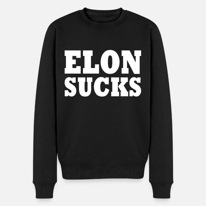 Elon sucks - Pull Premium bio Homme - noir
