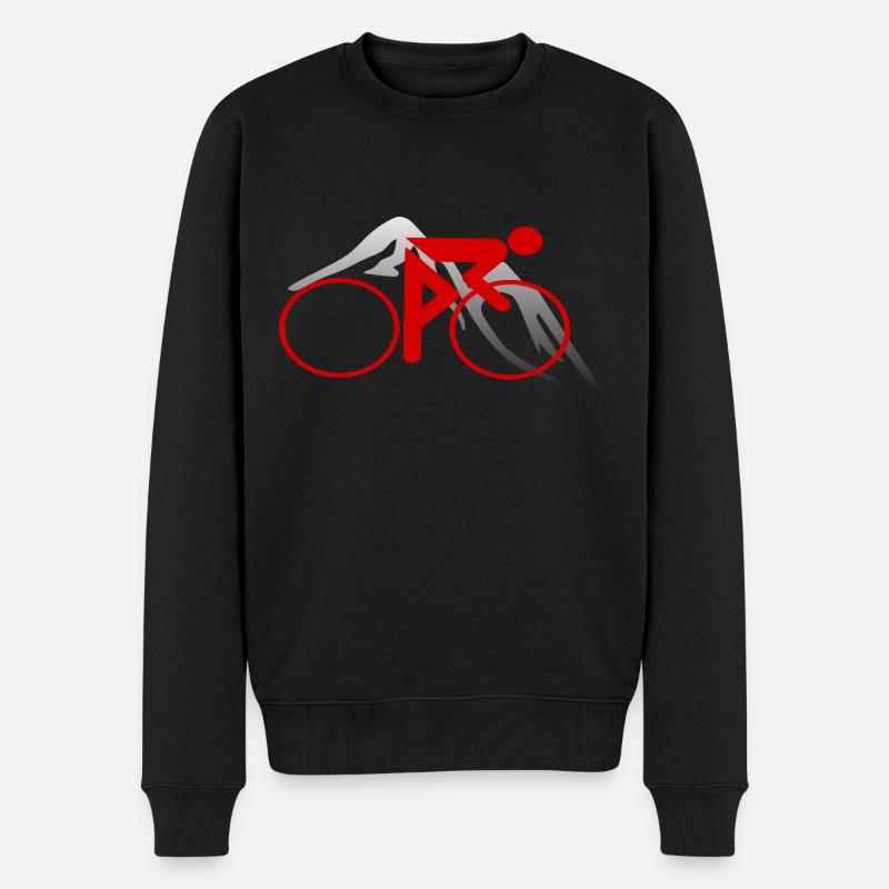 Radsport Rennrad Design - Männer Premium Bio Pullover - Schwarz