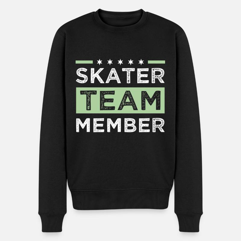 Équipe de patineurs - Pull Premium bio Homme - noir