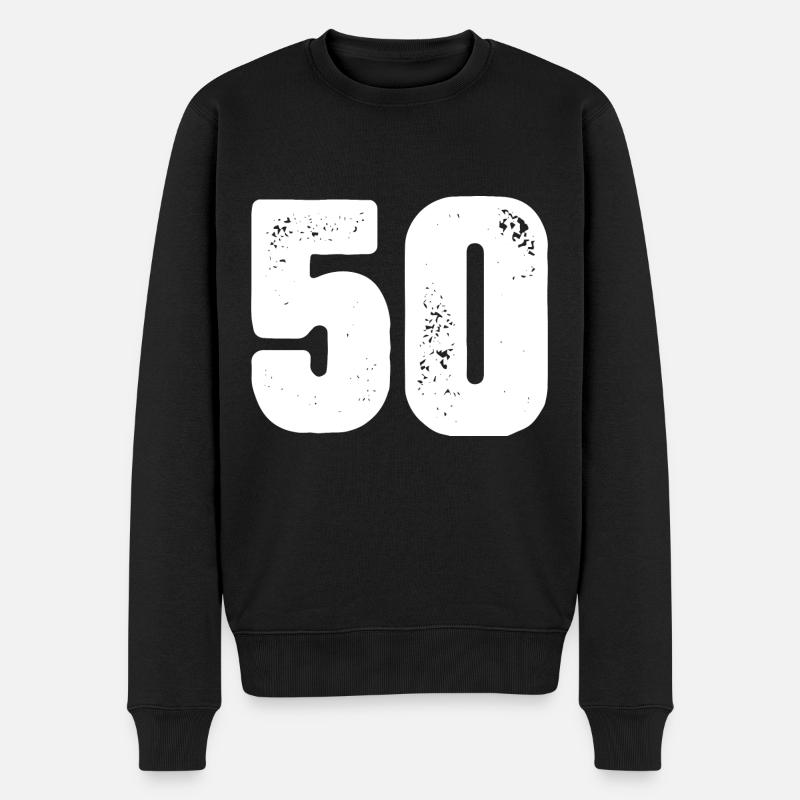 Maillot 50 numéros - Pull Premium bio Homme - noir