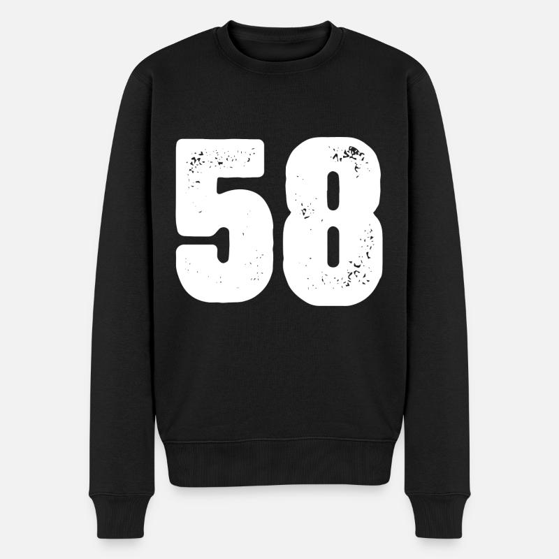 58 Maillot numéro - Pull Premium bio Homme - noir