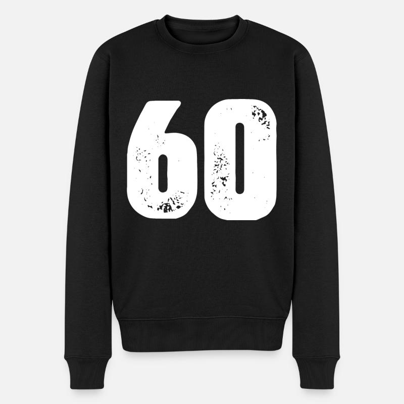 Maillot 60 numéros - Pull Premium bio Homme - noir