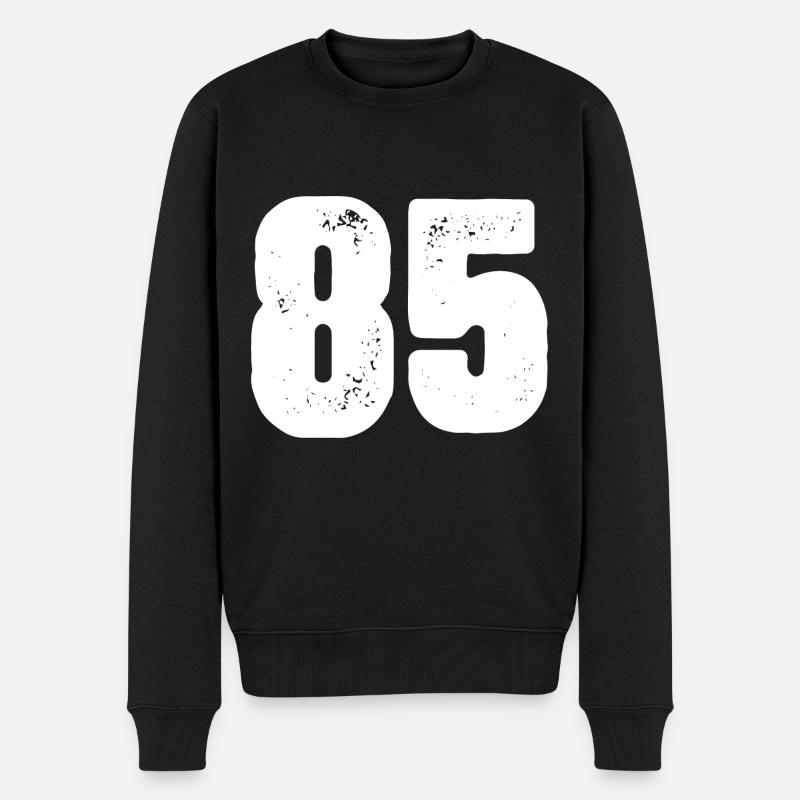 85 Maillot numéro - Pull Premium bio Homme - noir