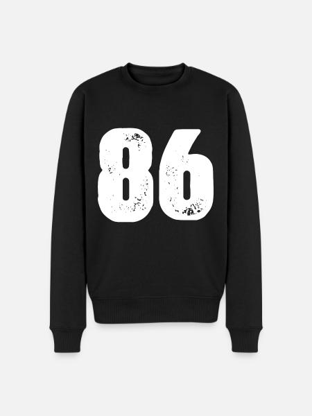 86 Number jersey - Men's Premium Organic Jumper - black