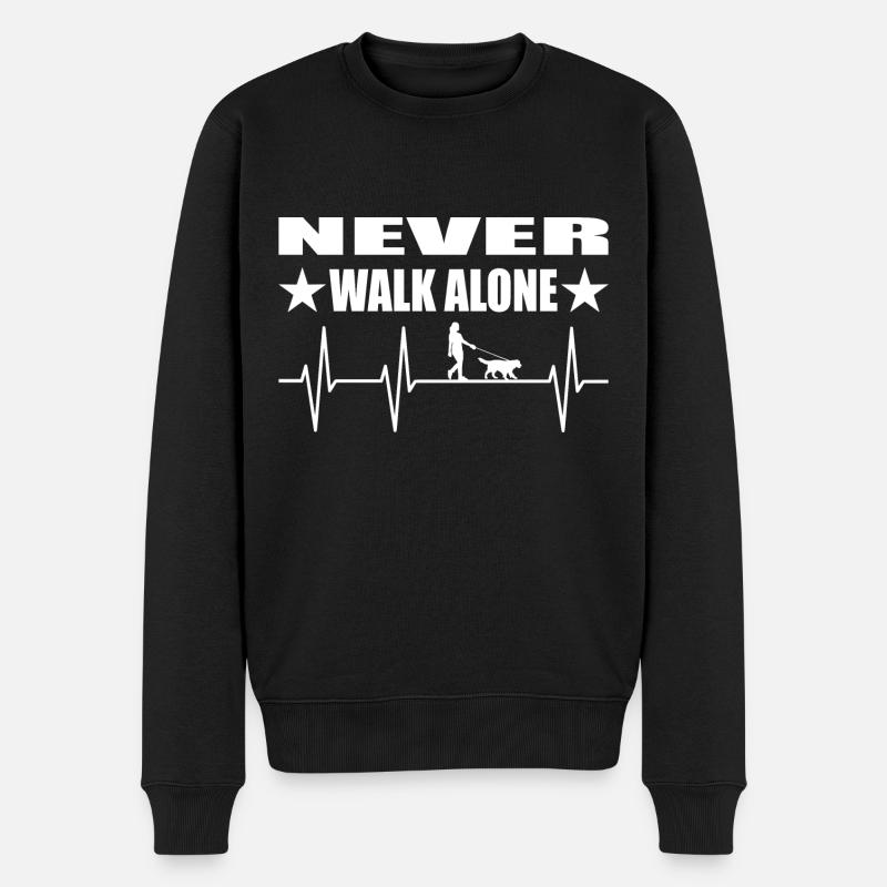 Hund - Männer Premium Bio Pullover - Schwarz