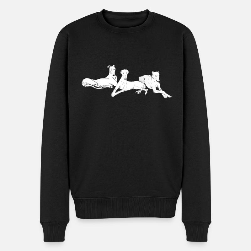 Trois lévriers - Pull Premium bio Homme - noir