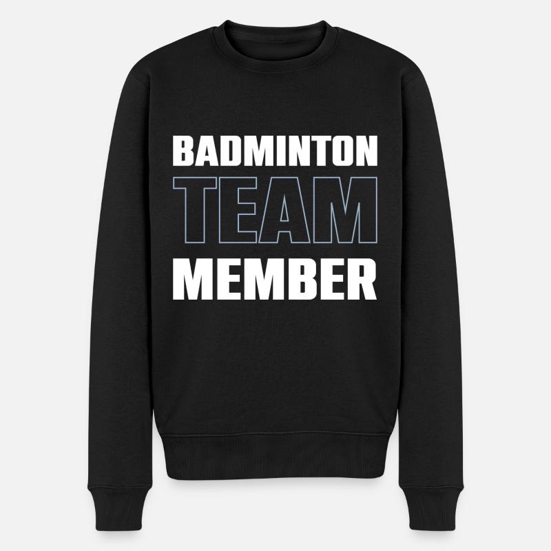 Équipe de badminton - Pull Premium bio Homme - noir