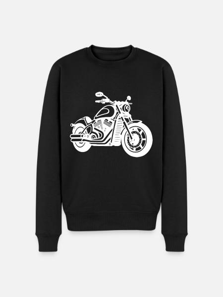 Motorcycle Biker - Men's Premium Organic Jumper - black