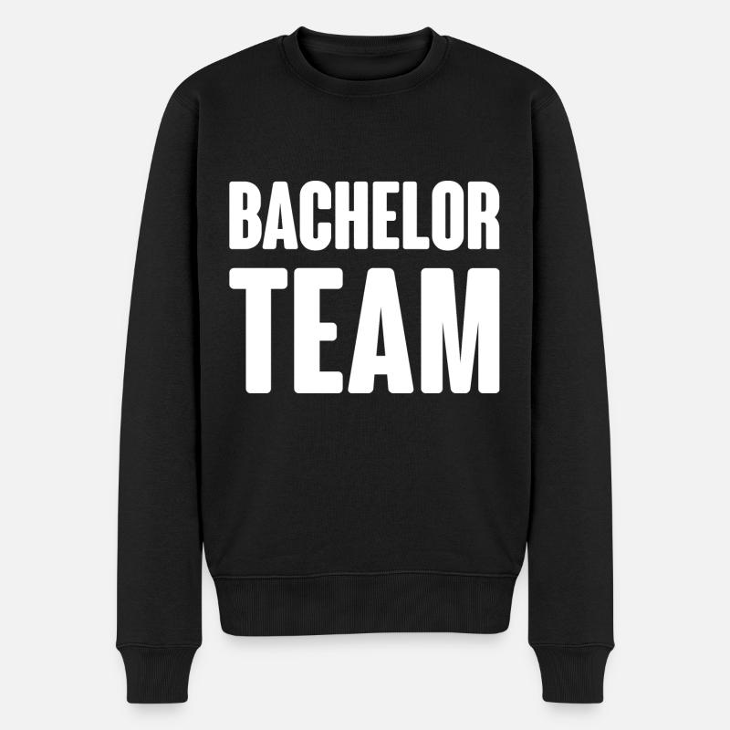 Bachelor Team - Männer Premium Bio Pullover - Schwarz