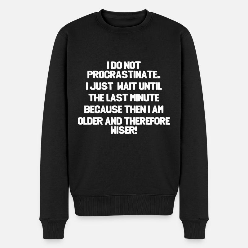Je ne tergiverse pas - Pull Premium bio Homme - noir