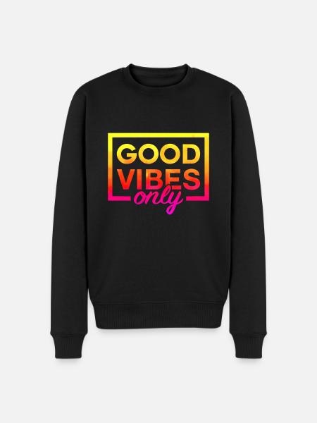 Only Tie Dye Good Vibe - Pull Premium bio Homme - noir
