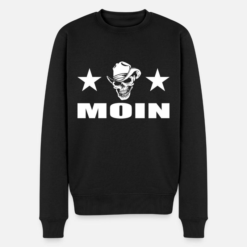 Moin - Männer Premium Bio Pullover - Schwarz