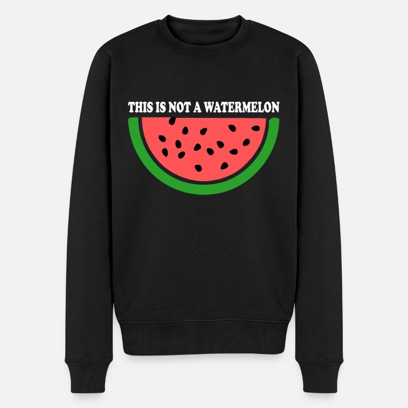 THIS IS NOT A WATERMELON - Pull Premium bio Homme - noir