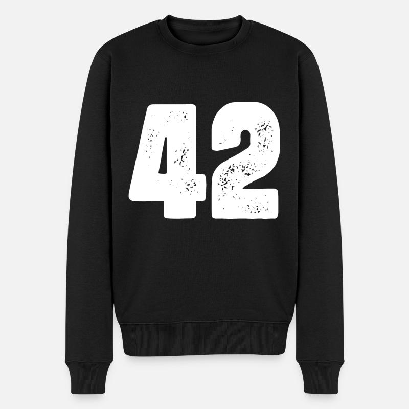 42 Maillot numéro - Pull Premium bio Homme - noir