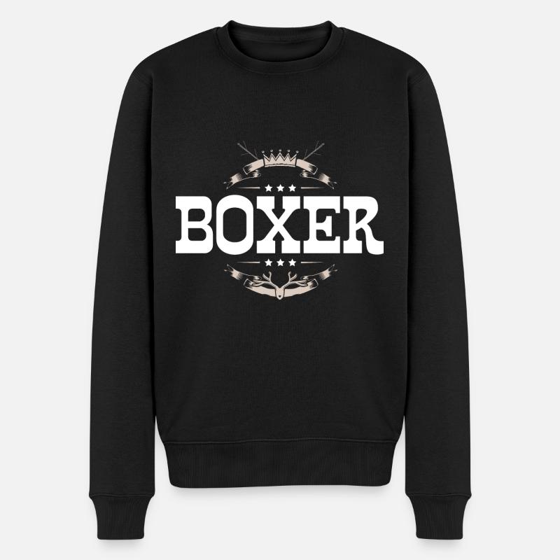 Boxeur Boxe Sports - Pull Premium bio Homme - noir