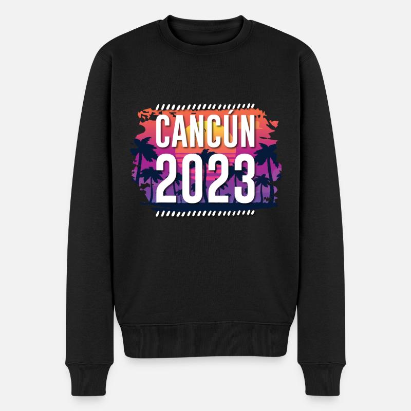 Cancun 2023 - Männer Premium Bio Pullover - Schwarz