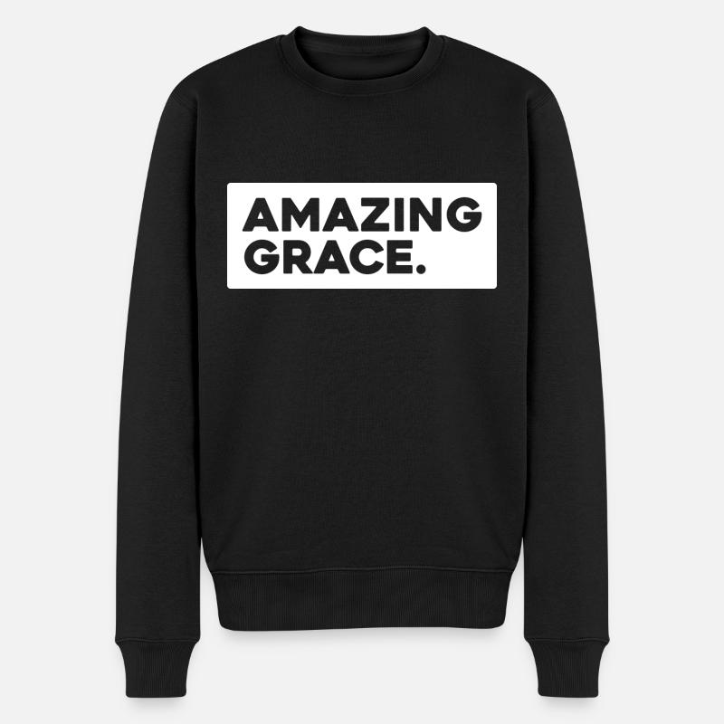 Amazing Grace - Jesus Christ - Religion - Pull Premium bio Homme - noir