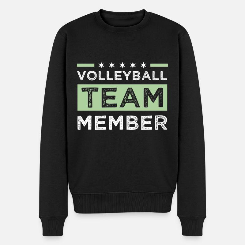 Équipe de volleyball - Pull Premium bio Homme - noir