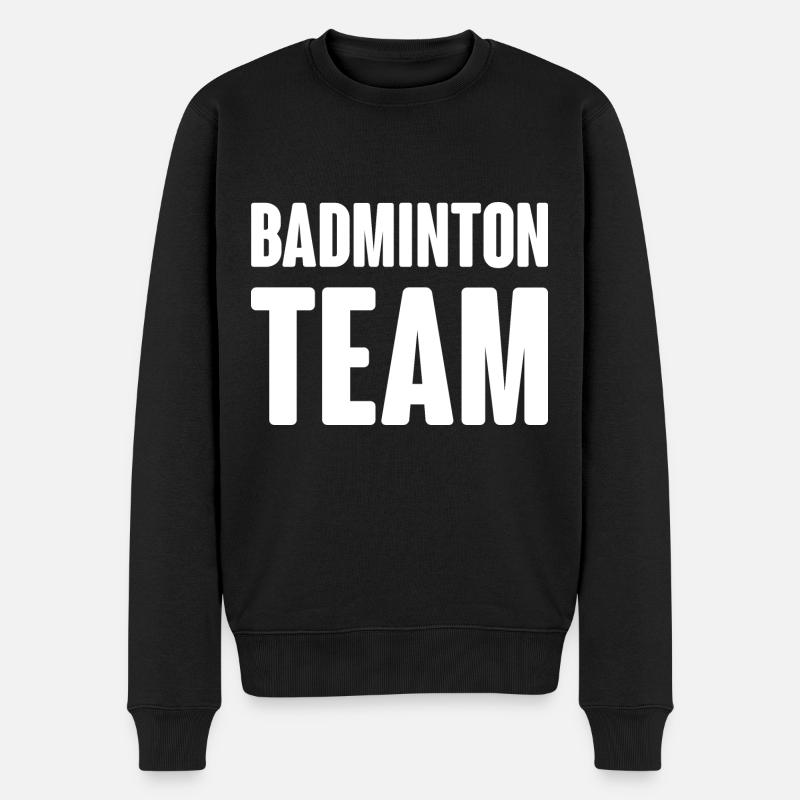Équipe de badminton - Pull Premium bio Homme - noir