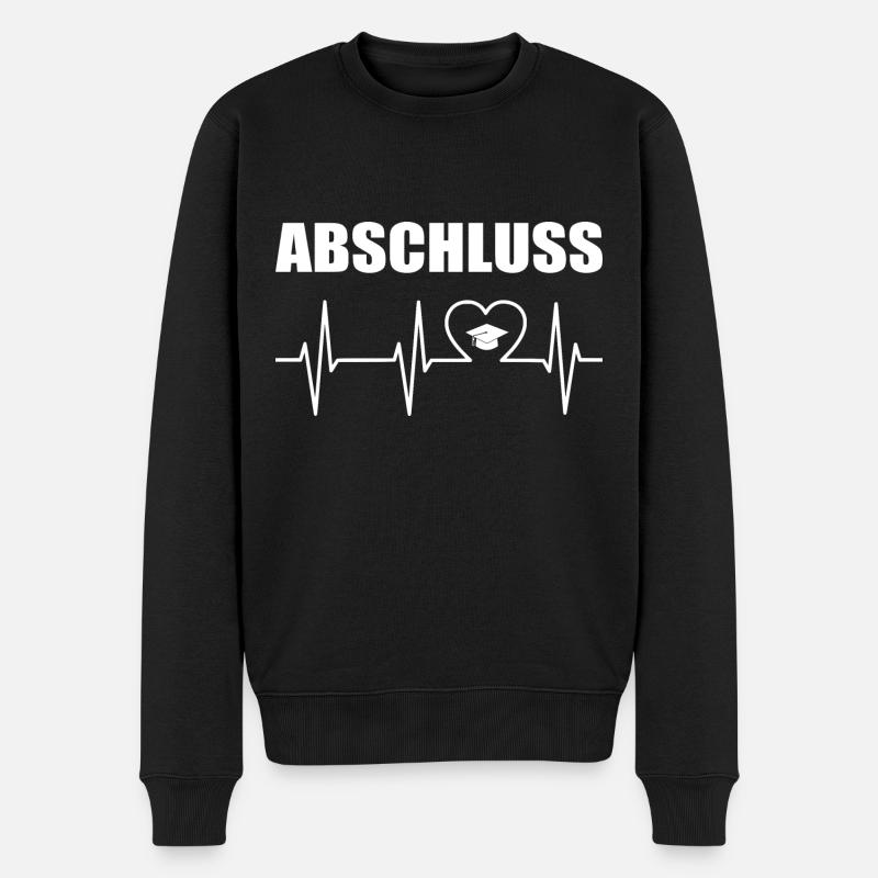 Abschluss - Männer Premium Bio Pullover - Schwarz